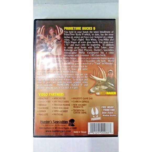 Hunter's Specialties Primetime Bucks 9 Primetime Bucks Dvd - Picture 2 of 4
